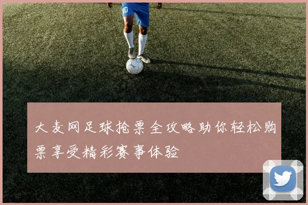 大麦网足球抢票全攻略助你轻松购票享受精彩赛事体验